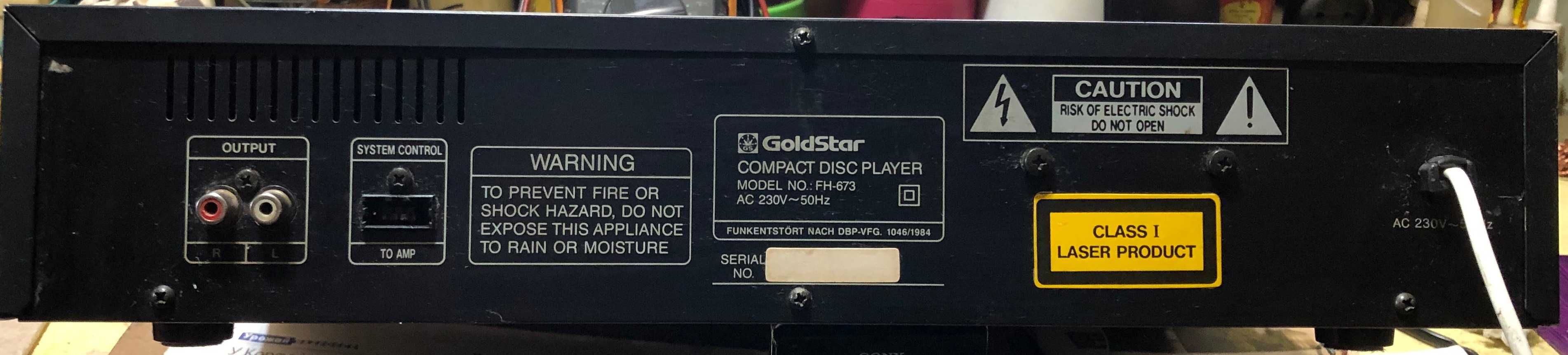 Проигрыватель CD Audio CD Player Gold Star FN-673 В коллекцию