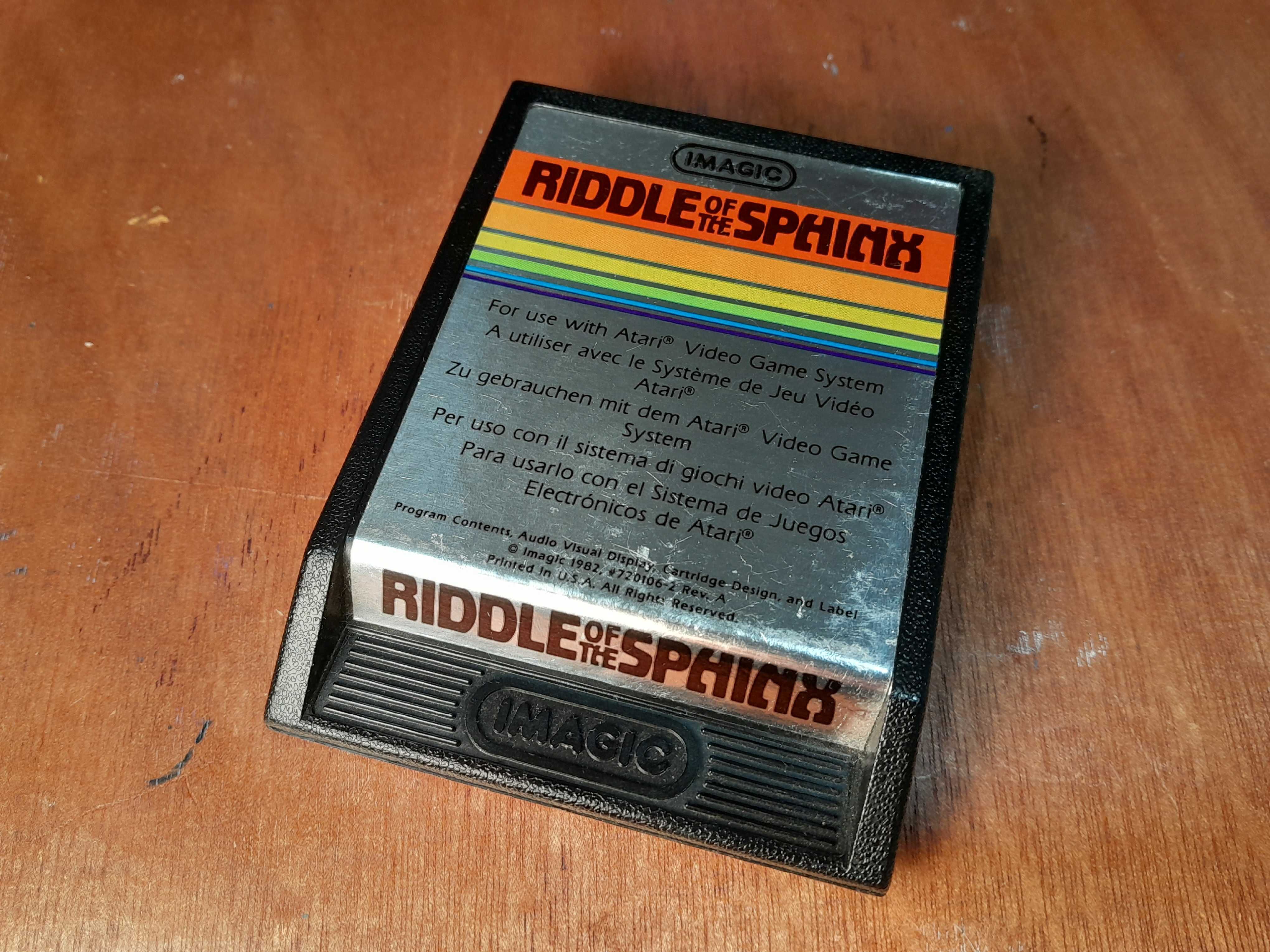 Atari 2600 - Riddle of the Sphinx - original IMAGIC