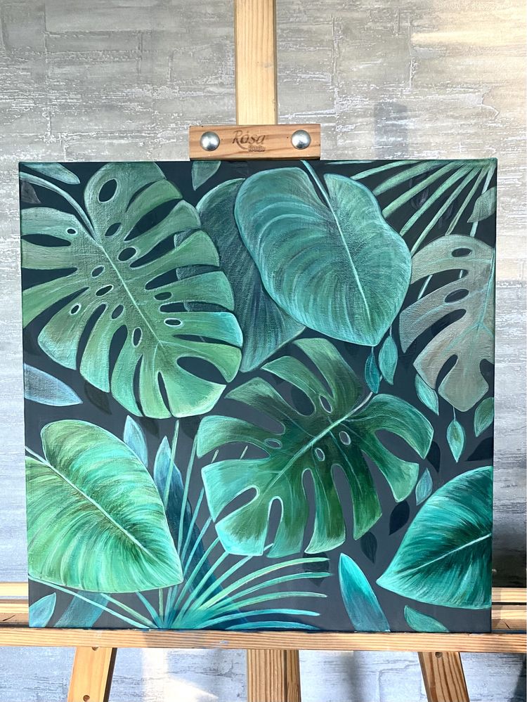 Картина «Тропические листья»