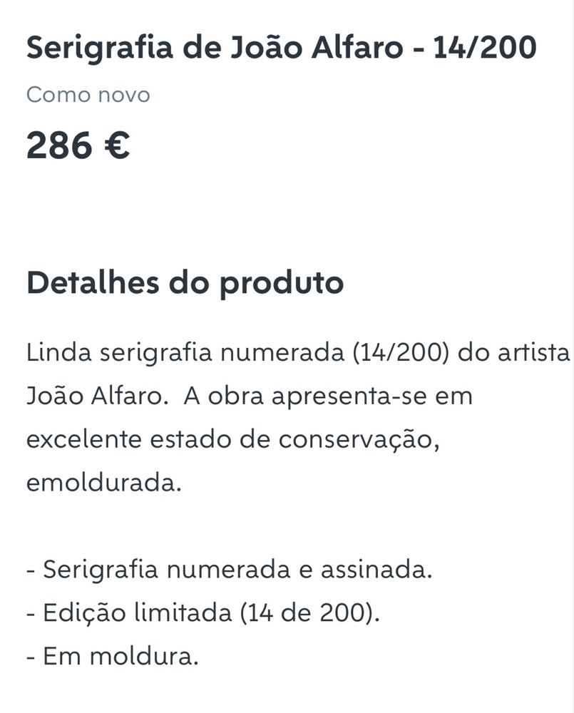 Serigrafia com o nome “Só”