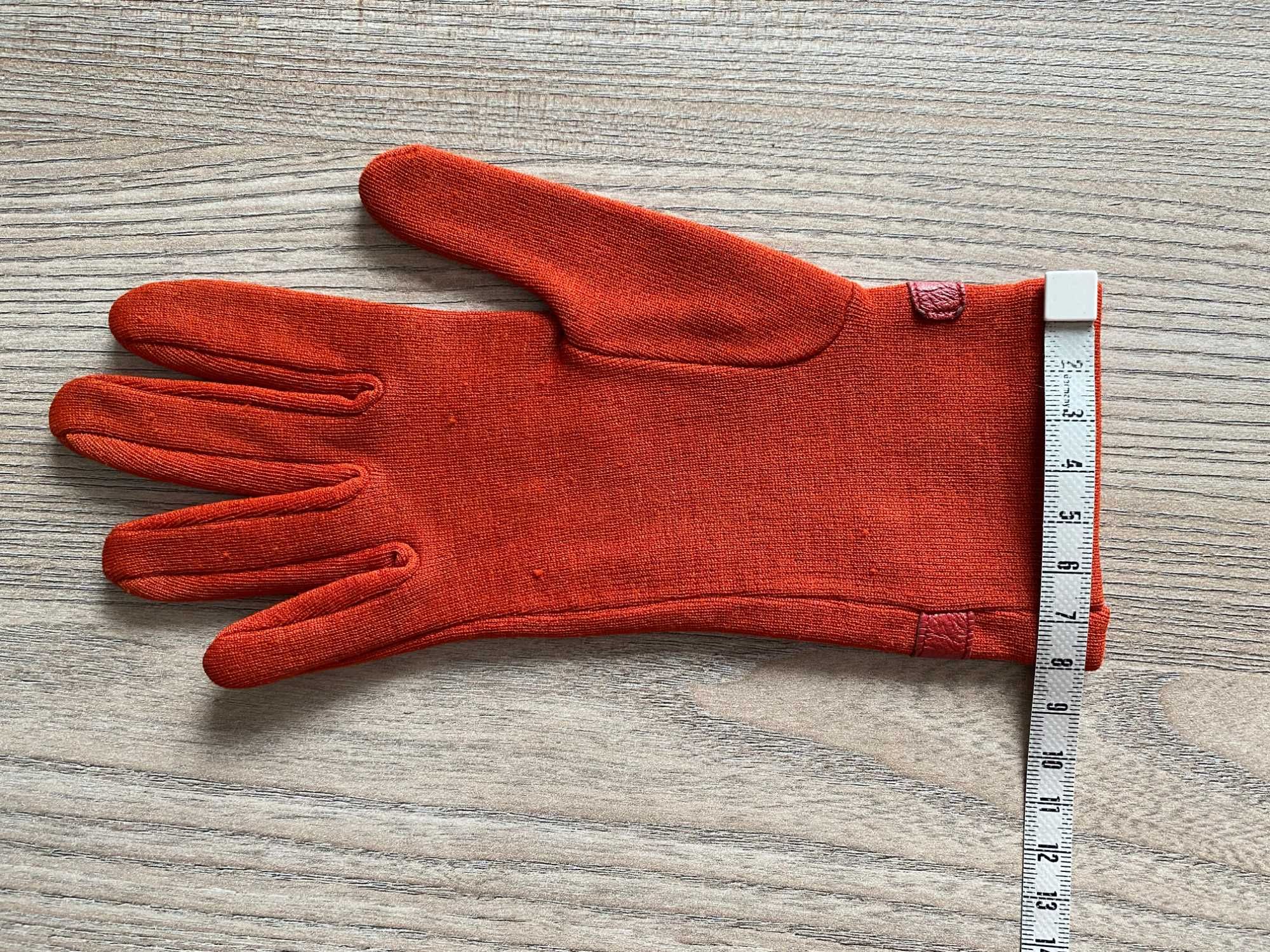 Rękawiczki damskie bawełniane vintage PRL