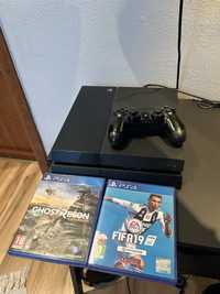 Konsola PS4 + pad + 2 gry