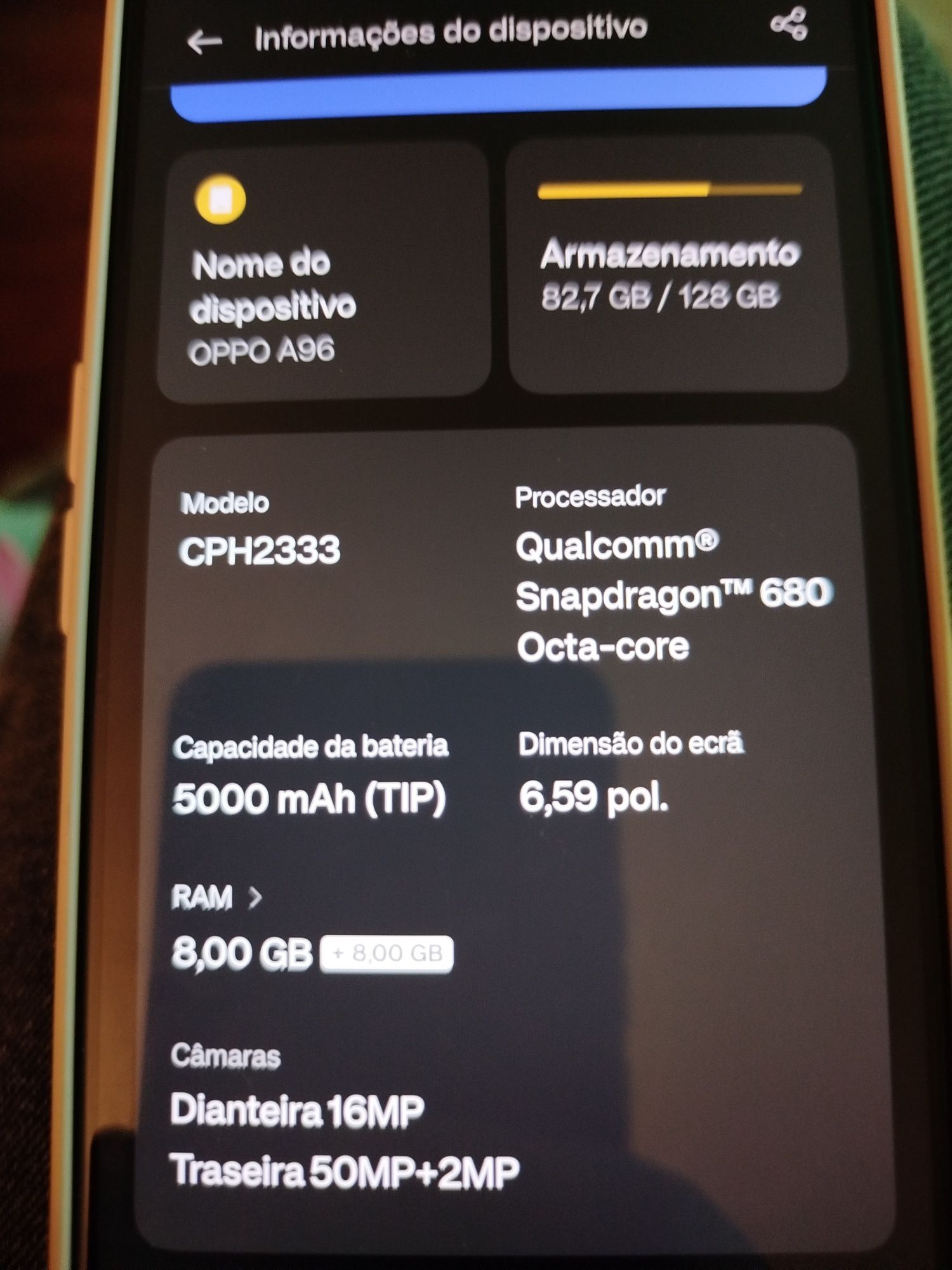 OPPO A96 e Samsung Watch 4