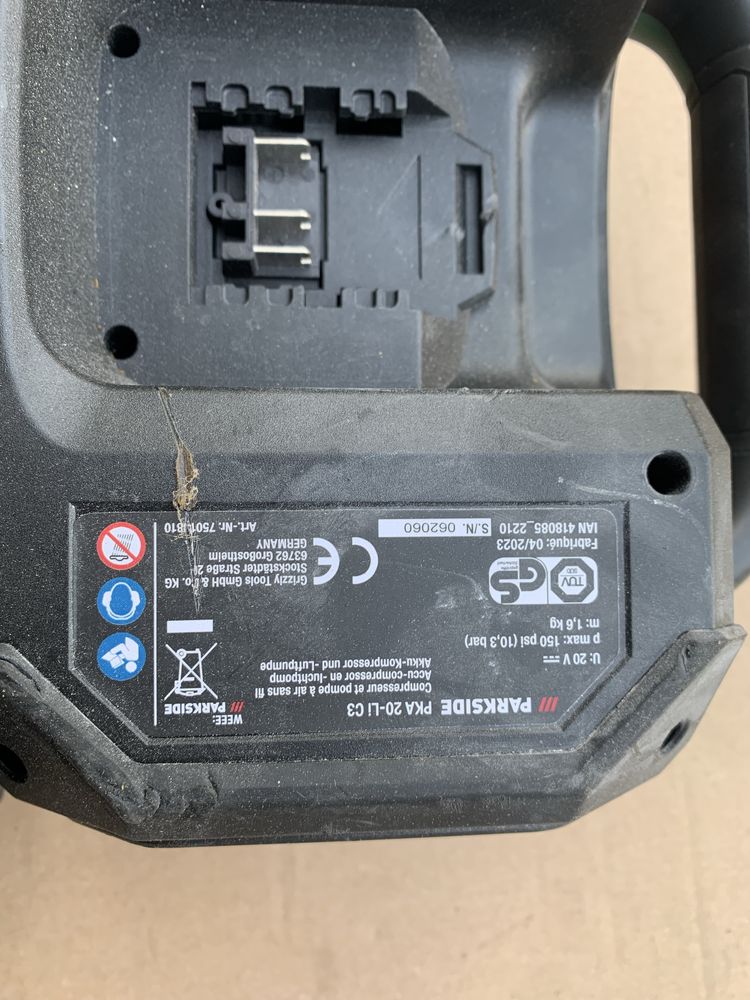 Kompresor Parkside PKA 20-LI 20V Akumulatorowy , sprężarka i pompka