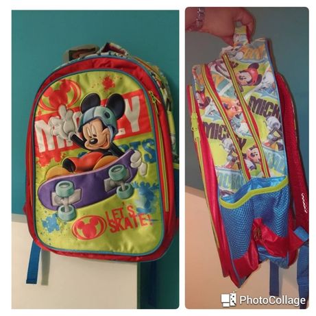 mochila escolar nova Mickey