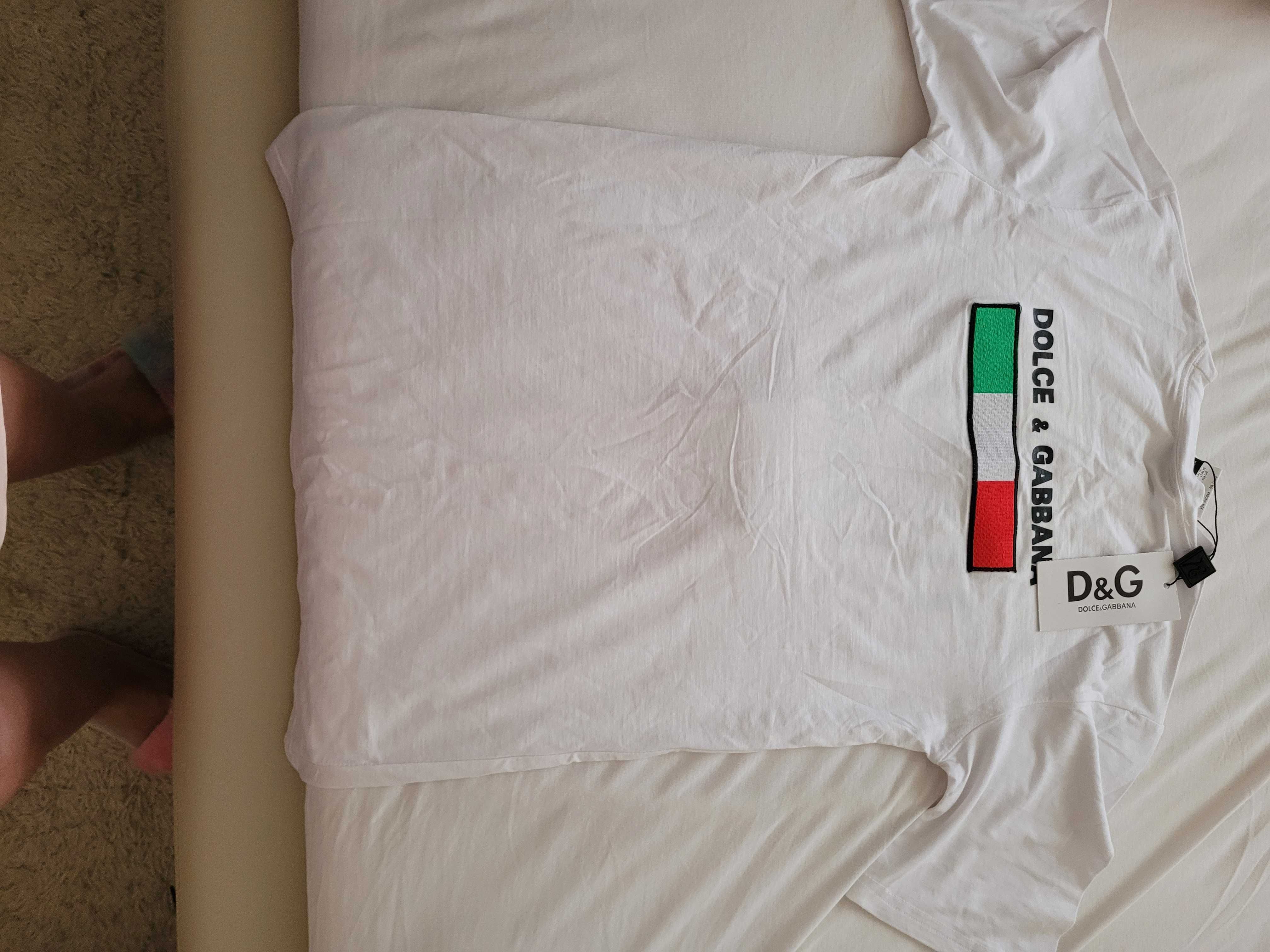 D&G koszulka z logiem, oryginał  z metką xl