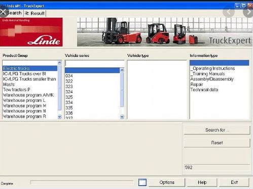 Каталог запчастей Linde Truck Expert (04/2014)