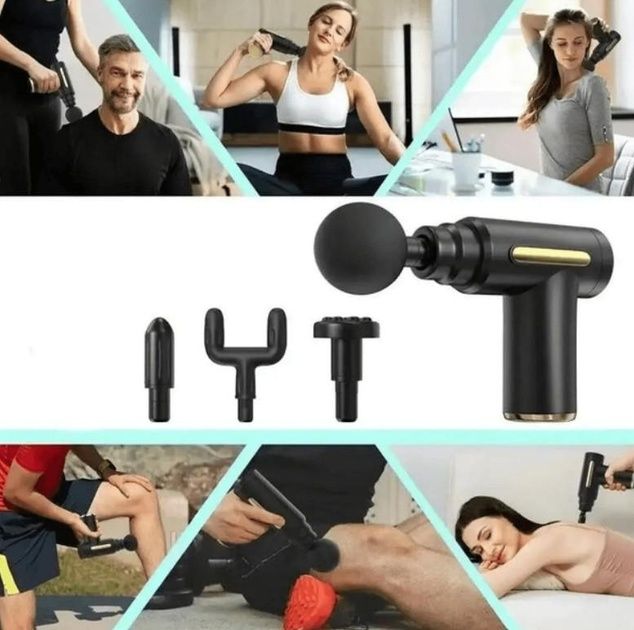 Масажер акумуляторний для шиї, спини, плечей та ніг Massage gun CX-157