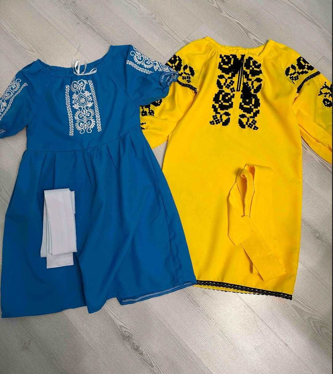Вишита сукня жовта ластівки 146р.