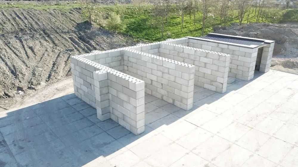 Blok betonowy typ 60 / bloki betonowe / mury oporowe / ściana / LEGO