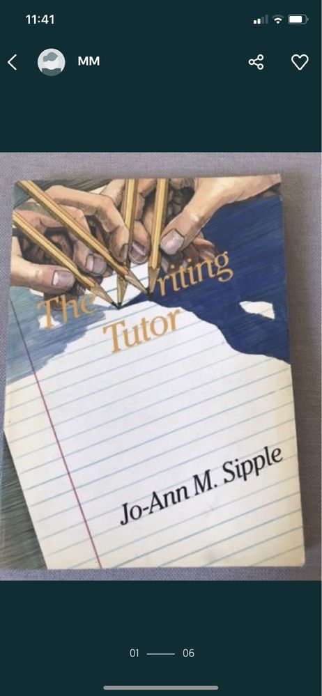 The writing tutor. Jo - Ann M. Sipple