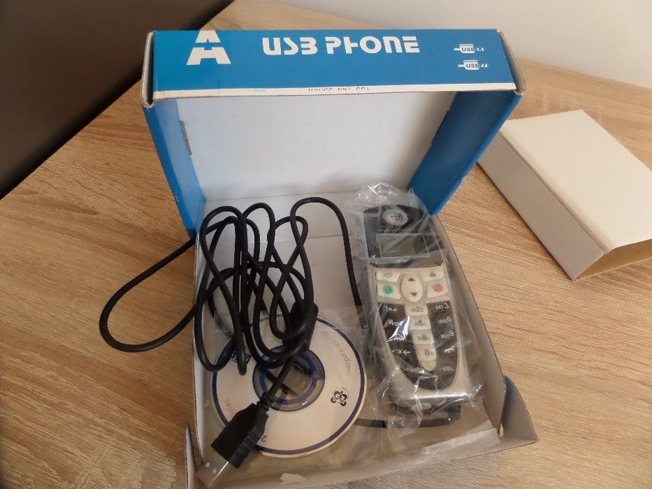 Telefon USB Phone np. do Skypa - nowy