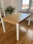 NOWY stół dębowy stoły lite drewno dąb naturalny 150x90 cm VOX