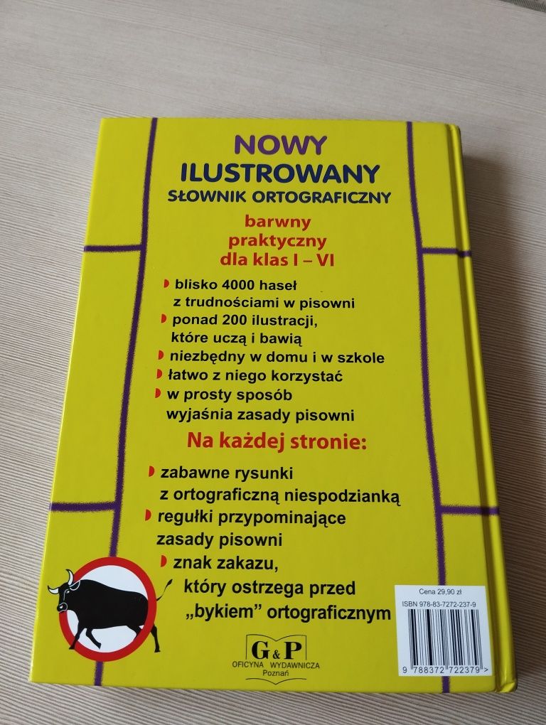 Nowy ilustrowany słownik ortograficzny dla klas I-VI