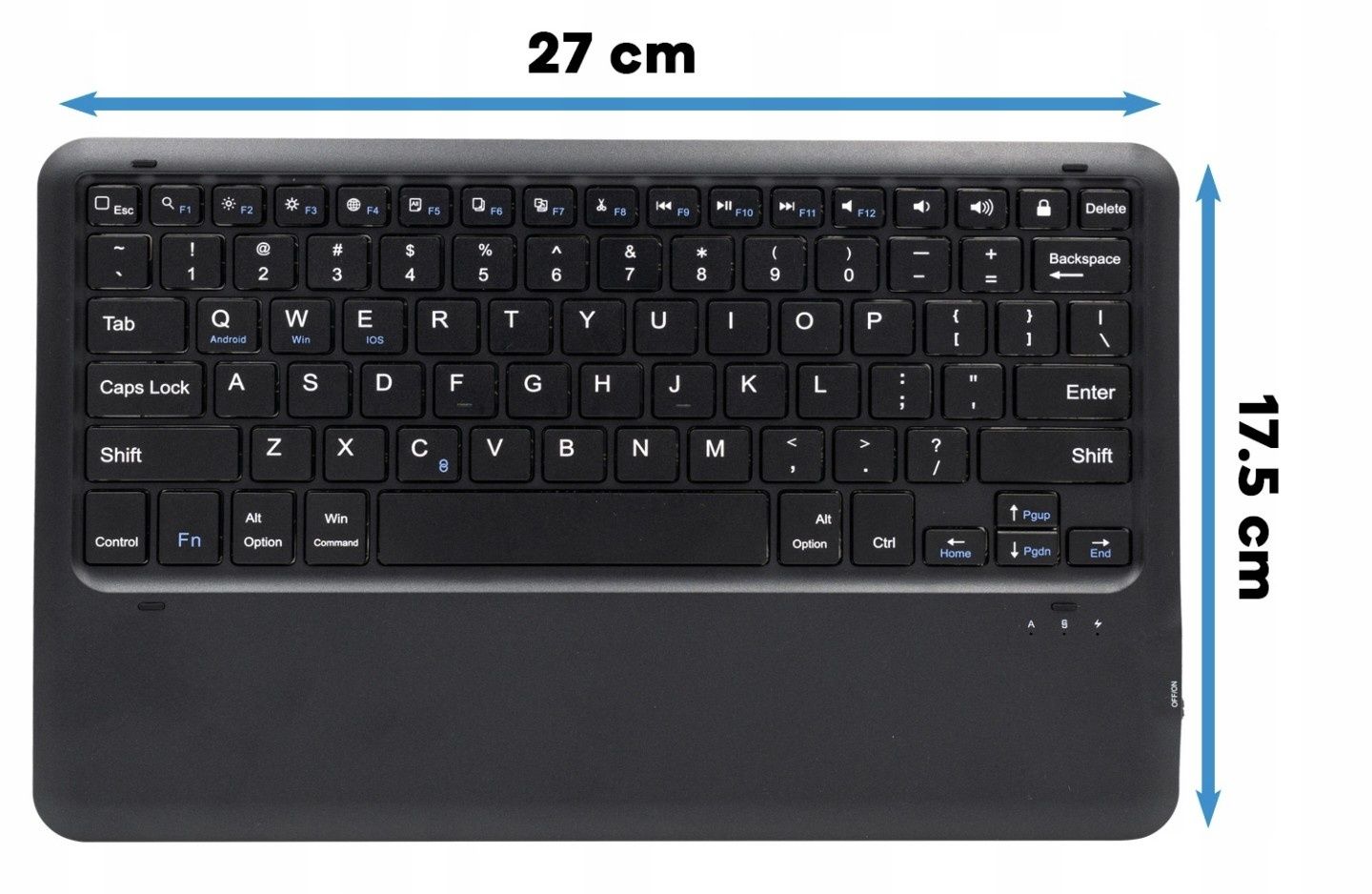 Etui z klawiaturą QWERTY do tabletów Samsung Tab S9 FE+ 12,4''