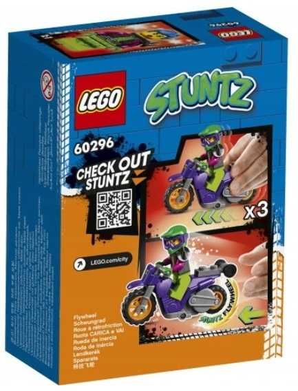 LEGO CITY 60296 WHEELIE na motocyklu kaskaderskim