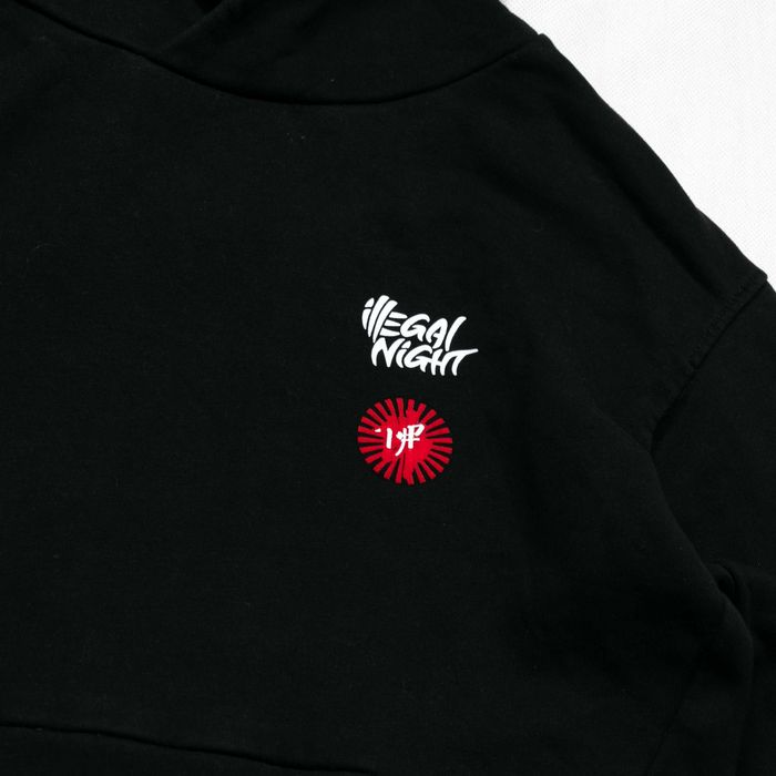 illegal Night bluza z kapturem L hoodie logowana