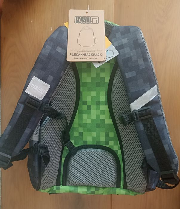 Plecak szkolny usztywniany Paso wzór MINECRAFT tornister nowy