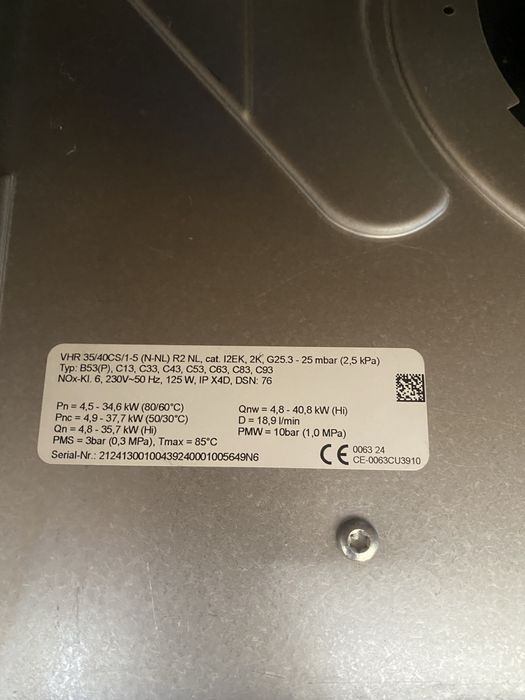 Газовий котел Vaillant ecotec plus  конденсаційний газові котли T9