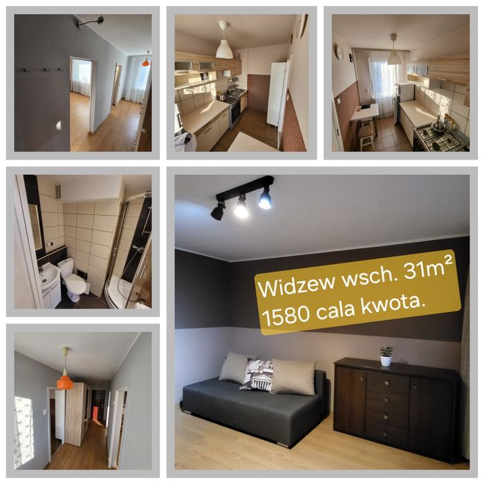 31m² Widzew Wschód 1580 całkowita cena.