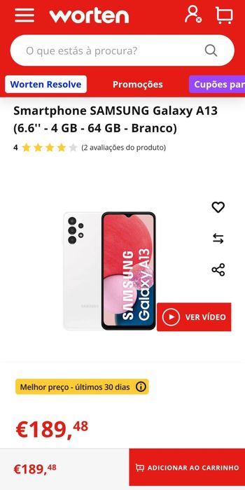 Samsung A13 4G Branco