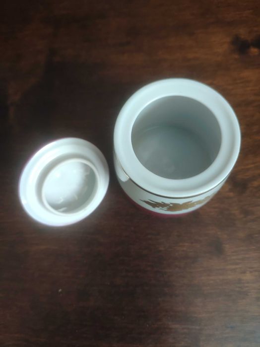 Serwis do kawy Lichte (NRD/ PRL) piękna porcelana elementy