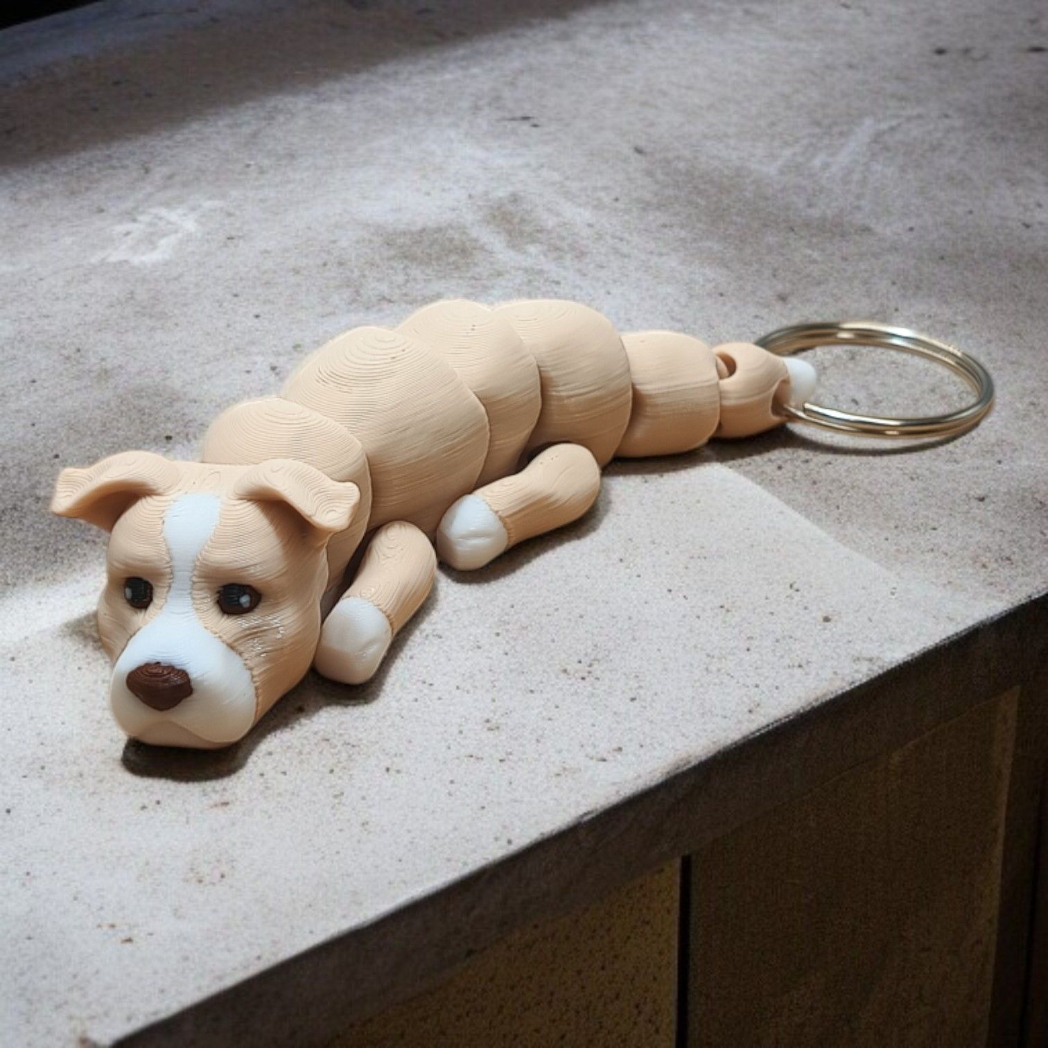 Ruchomy Brelok - Pitbull, American Pit Bull Terrier, Brelok, 90W2