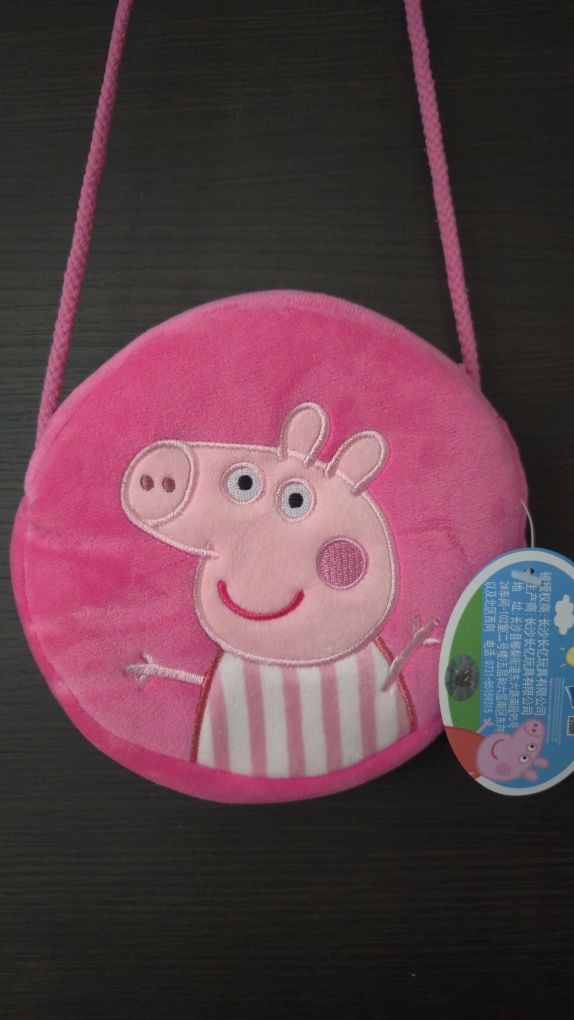 Pluszowa Torebka Świnka Peppa Peppa Pig dla dziewczynki na ramię toreb