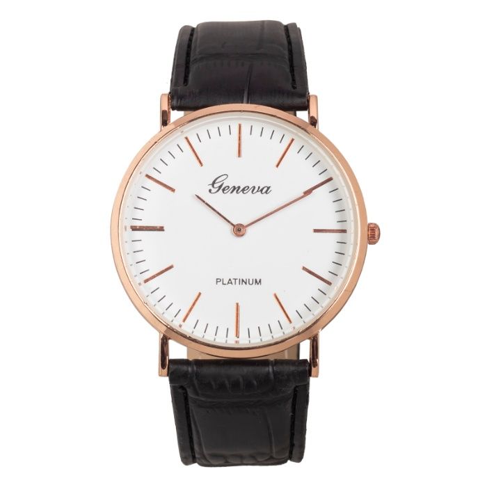 Relogio casual classico com caixa + pulseiras