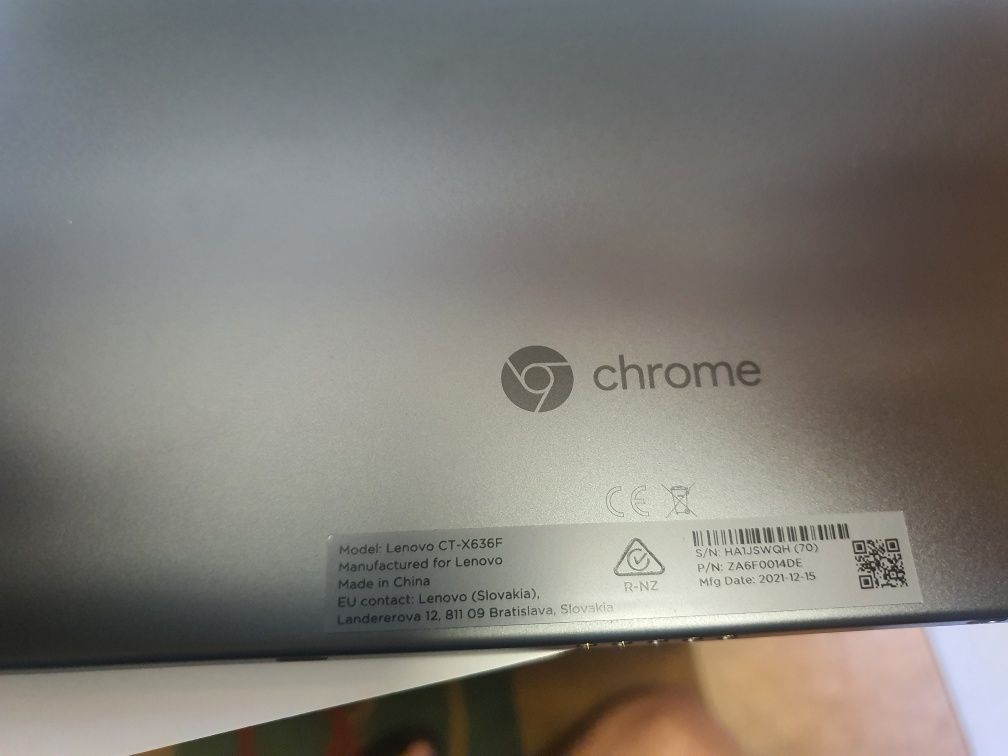 Tablet lenovo ideapad duet chromebook