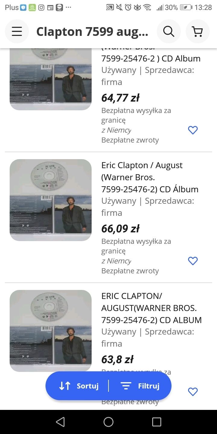 Clapton August płyta CD