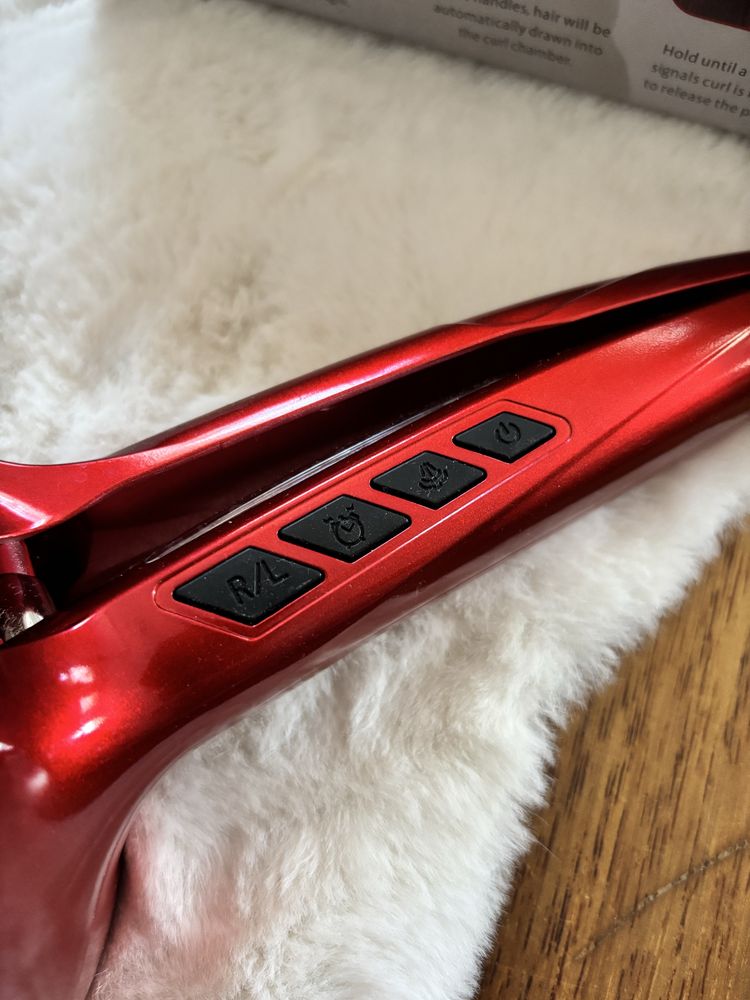 Spa steamer curl red lokowka do wlosow czerwona na wode na kabel