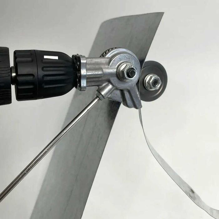 Насадка ножницы на дрель для резки металла листового, по металлу