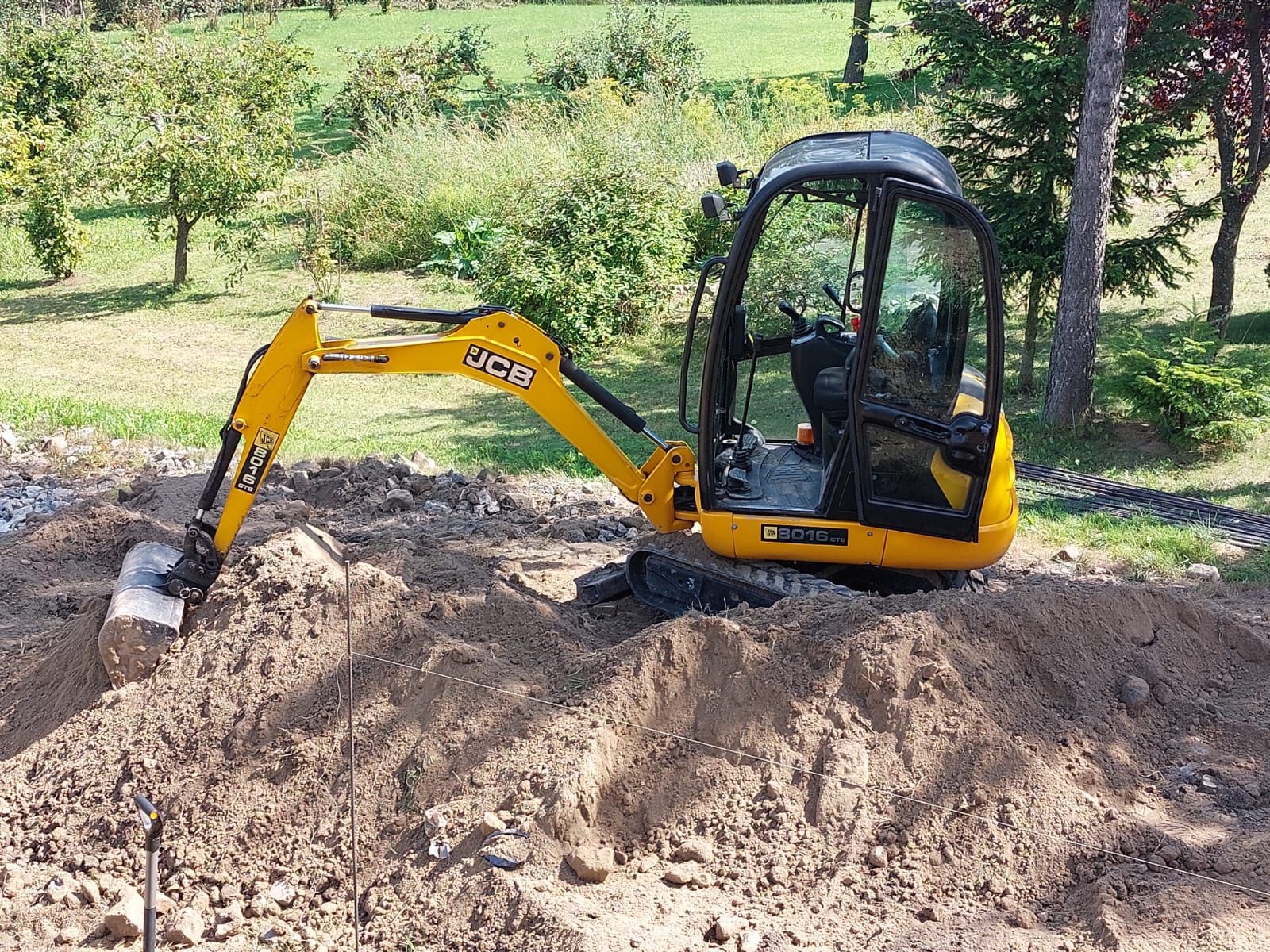 Wynajem minikoparki koparka jcb zagęszczarka kopanie