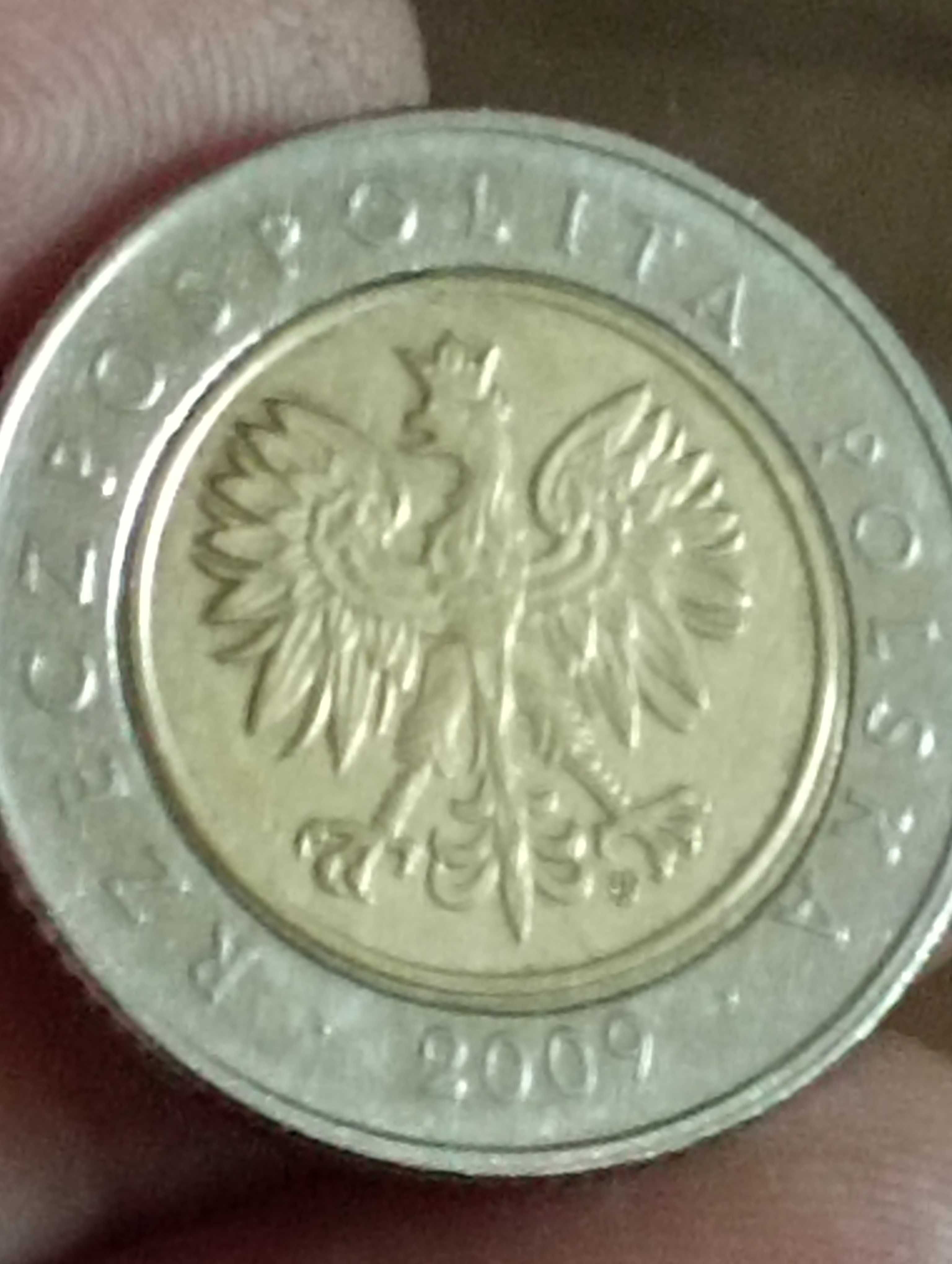 Sprzedam monete 5 zloty 2009 rok