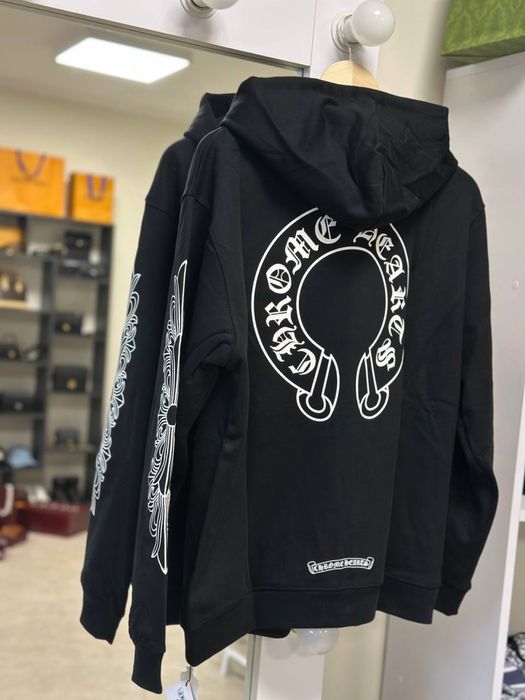 Кофта chrome hearts худи кофта черная хром