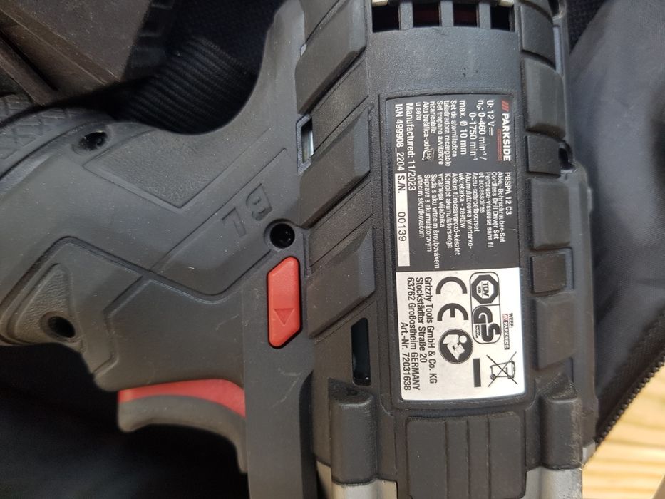 Aparafusadora marca Parkside 12v