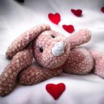 Króliczek amigurumi, królik na szydełku, maskotka