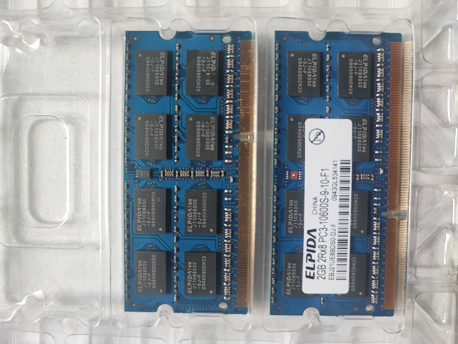 Pamięć RAM 2x2GB DDR3 1333 MHz PC3-10600S-9-10-F1