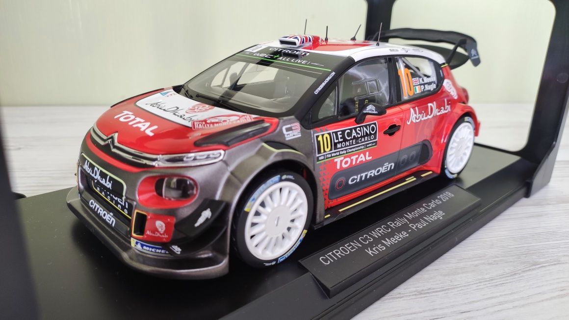 Коллекционная модель Citroen C3 WRC Rally Monte Carlo Norev 1:18