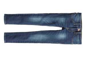 H&m skinny fit JEANS rurki wąskie spodnie org przecierane roz 128