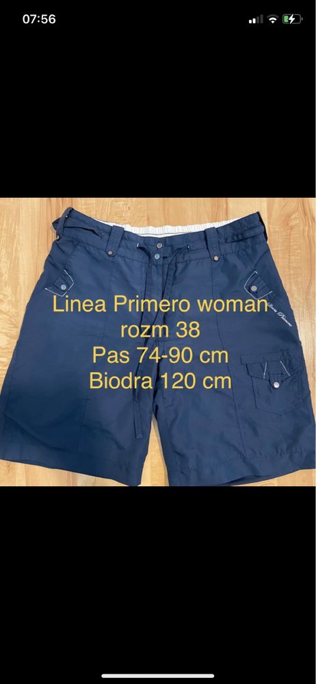 Linea Pimero woman 38 grantowe damskie krótkie spodenki szorty