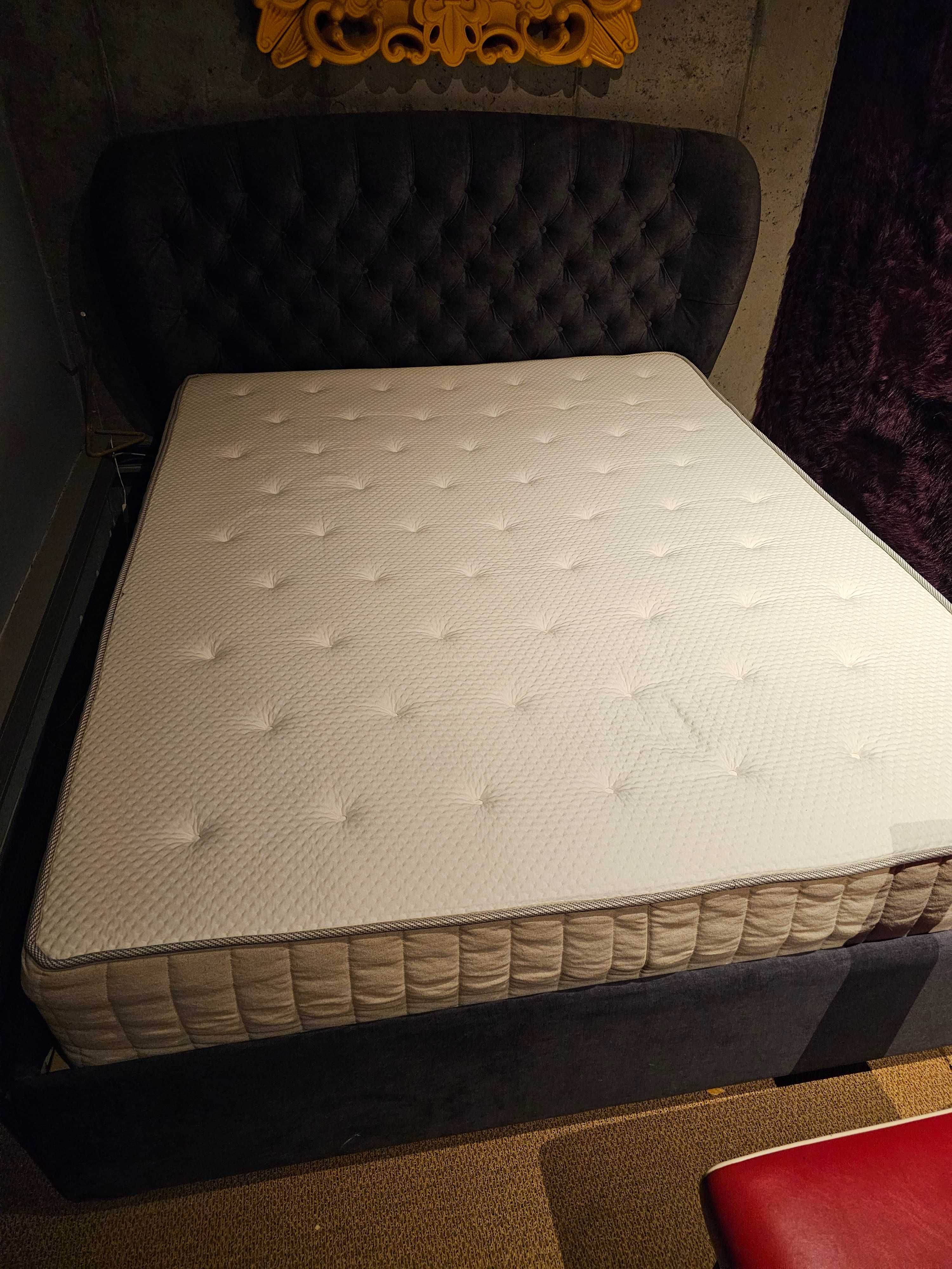 Luksusowe łóżko Scandic z materacem Vatnestrom  160*200cm JAK NOWE
