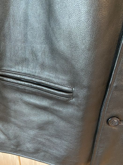 Trapper rozm 52 XL męska skóra kurtka skórzana ze skóry czarna Vintage