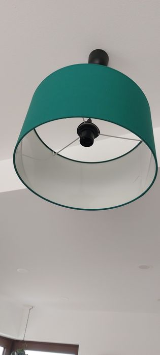 Lampa wisząca okrągła zielona