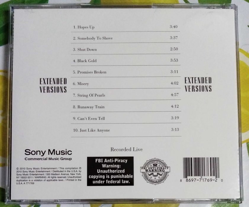 SOUL ASYLUM - EXTENDED VERSIONS (CD) 2010