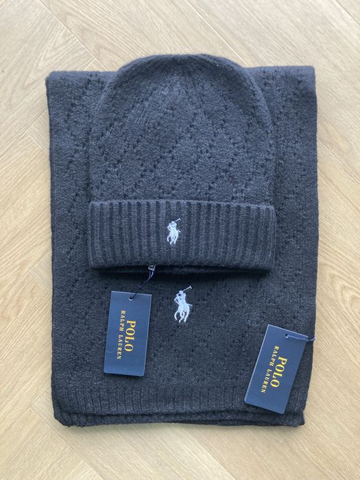 Zestaw komplet Polo Ralph Lauren szalik czapka