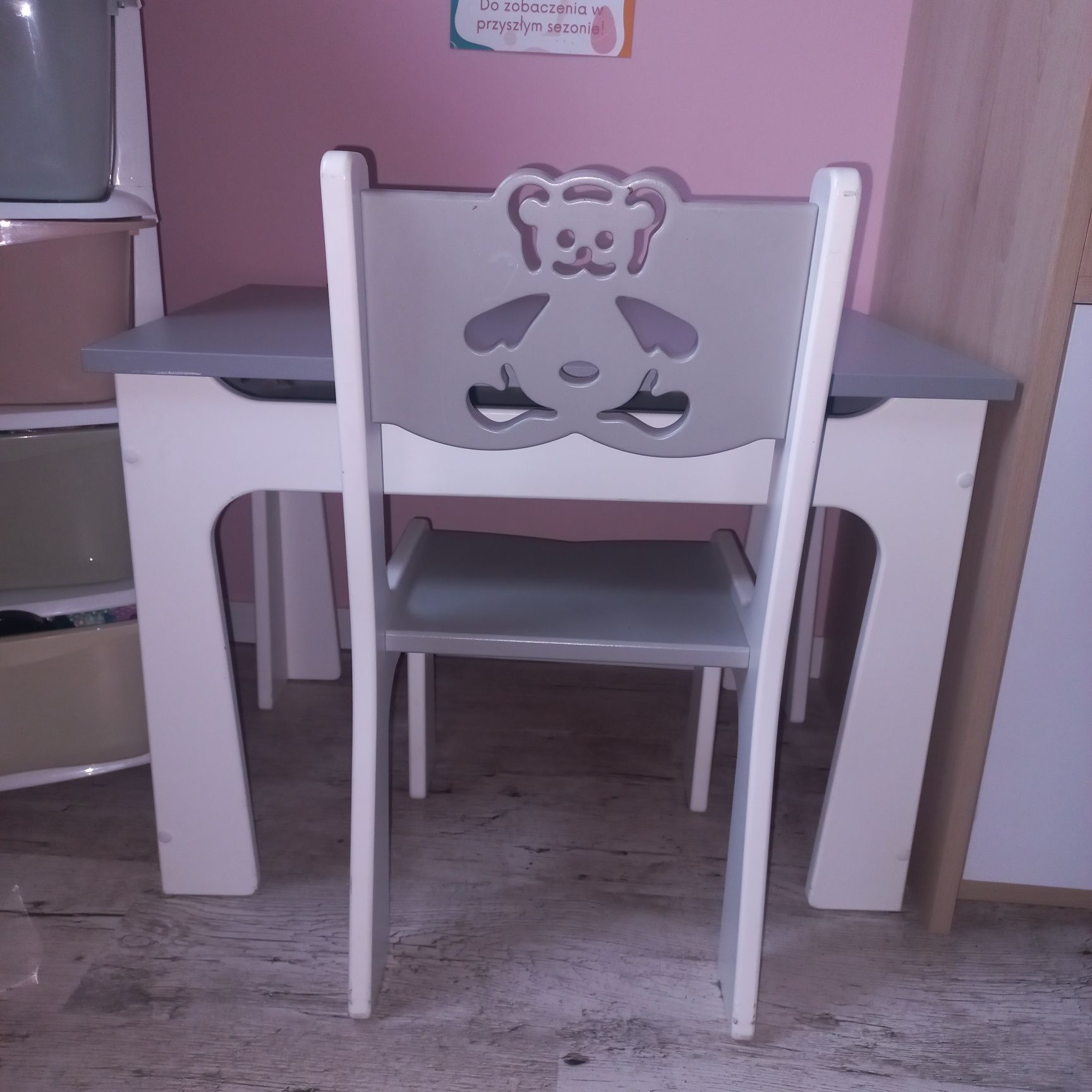 Otwierany stolik i krzesełko