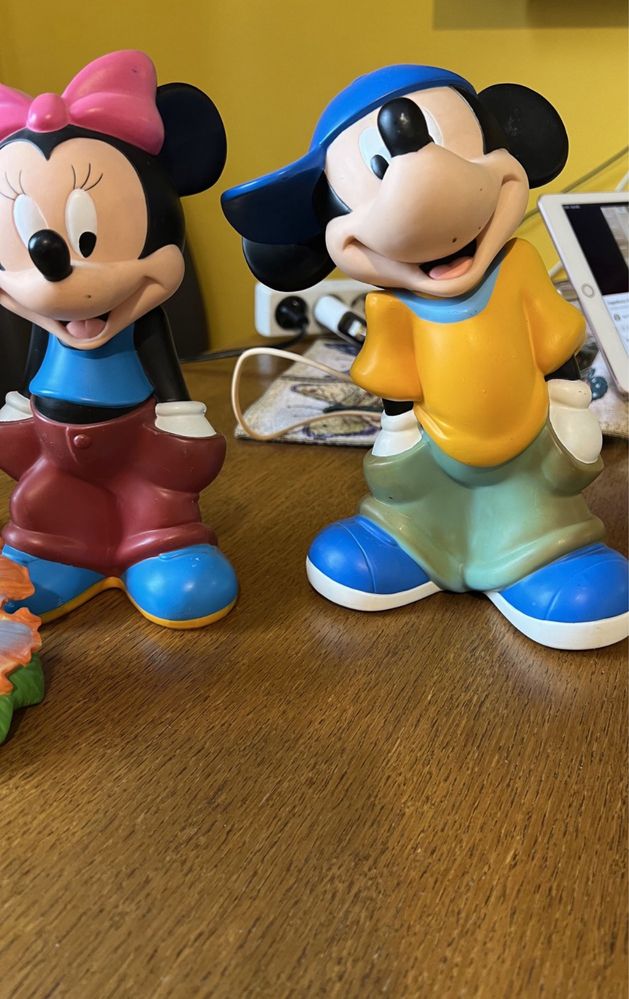 Figurki Disney mickey i minnie shrek z oslem i wróżka dzwoneczek