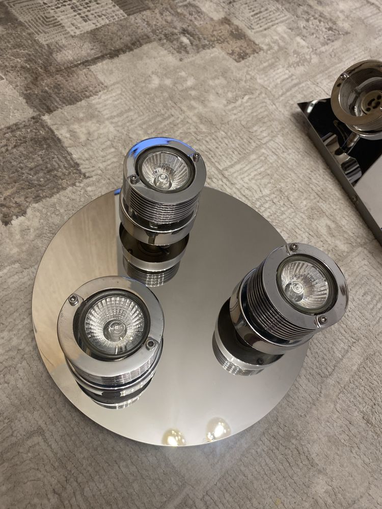 Lampa halogenowa z kinkietem komplet